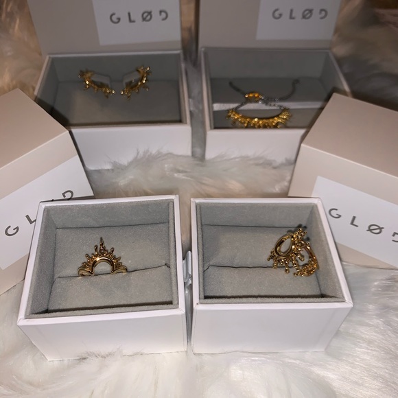 Glod Radiant Beams Earrings Sterling/18k GP - Picture 4 of 4